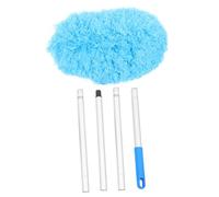 CONGARTENO Ceiling Fan Cleaner Duster 1.4m Aluminum Alloy Extension Pole, Multifunctional Round Dusting Brush for High Ceiling, Wall, Window Blind Cleaning, Outdoor Cobweb and Desk Dust Remover