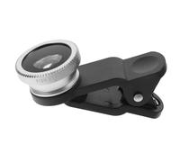 CONGARTENO Cell Phone Camera Lens Kit with Clip Alloy Super Wide Angle Macro and Fisheye Lenses Oil and Water Resistant Easy to Install Silver