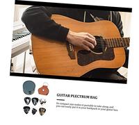 CONGARTENO Celluloid Guitar Picks Lightweight Plectrums for Electric Folk Acoustic Ukulele with Portable Case Comfortable Finger Grip