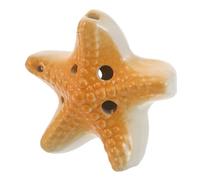 CONGARTENO Ceramic Chinese Ocarina Flute with Ocean Star Design for Beginners Lightweight Musical Wind Instrument for Beach Parties Music Lessons and Outdoor Fun