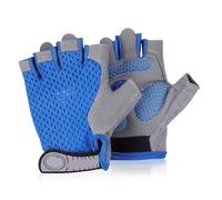 CONGARTENO Children's Half Finger Gloves Padded Cycling Gloves for Boys and Girls Breathable Protective for Outdoor Activities and Gardening