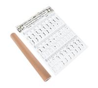 CONGARTENO Clarinet and Chord Practice Chart for Beginners Coated Paper Learning Aid Fingering Reference Tool for Clarinet Note Study and Training