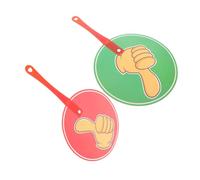 CONGARTENO Classroom Voting Paddles for Teachers Double Sided True False Yes No Signs for Competitions Interactive Event Tools Enhancing Focus and Learning Efficiency in School