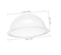 CONGARTENO Clear Acrylic Camera Dome Cover with Pre-drilled Protective Hemisphere Housing for Indoor Outdoor Cctv Replacement Camera Dome Shell