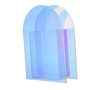 CONGARTENO Colorful Acrylic Flower Vase Geometric Round Shape Lightweight DIY Floral Arrangement Decor for Home Living Table Display