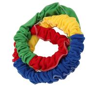 CONGARTENO Colorful Elastic Stretchy Band for Outdoor Sports Games Double Strand Tension Rope for Teamwork Training and Group Play Activities at Schools and Parks