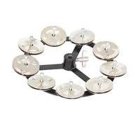 CONGARTENO Copper Hi Hat Bell Cymbal Replacement Drum Kit Accessory Compact Musical Instrument for Drummers Easy to Use Step and Knock Silver Tone