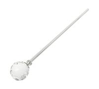 CONGARTENO Cosplay Silver Scepter Walking Cane Costume Accessory Elegant Prop Stick for Halloween Party and Pageant Dress-Up