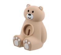 CONGARTENO Creative Bear Silicone Watch Holder Cradle Vertical Charging Dock Stand for Watch Pro Durable Space Saving Display Base for Home Bedroom Office Use