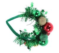 CONGARTENO Creative Headband for Christmas Party Green Festive Design Ball Ornament Holiday Hair Decoration