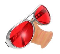 CONGARTENO Creative Pig Nose Glasses with Red Lenses for Halloween Party Funny Reusable Costume Eyewear for Men and Women Photo Booth Prop and Decorative Novelty Accessory