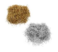 CONGARTENO Crinkle Cut Glitter Paper Grass for Gift Boxes Gold Silver Metallic Shredded Tissue Paper Filler for Wedding Birthday Christmas Bridesmaid Engagement Decorations DIY Craft Hampers