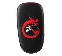 CONGARTENO Curved Thick Kickboxing Kick Pad with PU Cover Impact-resistant Martial Arts Shield for Thai Boxing Mma Karate Training Single Red Leg Target Pad for Precision Strikes