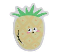 CONGARTENO Cute Pineapple Mouse Mat with Non Slip Base Cartoon Fruit Desk Pad Featuring Antislip Technology and Stitched Edges Comfortable for Office Gaming Laptop Use and Home Decor