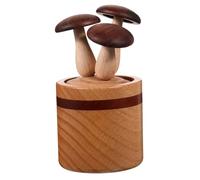 CONGARTENO Cute Wooden Mushroom Essential Oil Diffuser Aromatherapy Scent Diffuser for Home Office Car Natural Wood Design Relaxation Gift with Charming Shape and Wide Use