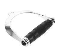 CONGARTENO D-Shaped Gym Cable Attachment Handle with Rubber Grip, Semi-Circle Pull Handle for Strength Training, Fitness Equipment Accessory for Row and Pulley Machines