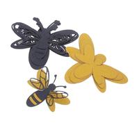 CONGARTENO Delicate Removable Bee Wall Stickers Double Layer Decals for Home Office Decor DIY Artistic Style for Smooth Surfaces Vivid Natural Breath Interior Decoration