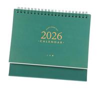 CONGARTENO Desk Calendar Portable Small Desktop Planner with Twin Wire Binding Easy Flip Pages Space Saving Minimalist Design Sturdy Ink Resistant for Year Planning