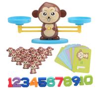 CONGARTENO Digital Monkey Balance for Educational Arithmetic Game with Addition and Subtraction Montessori-inspired Early Learning to Develop Fine Motor Skills and Memory