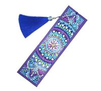 CONGARTENO DIY Diamond Beads Painting Bookmark Kit Handmade Art Craft with Tassel Resin Sequins Dazzling Colors Easy to Complete Gift for All Ages