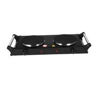 CONGARTENO Double Electric Burner Portable Stove with Handles Fast Heating Induction Cooker for Camping and Home Use Temperature Heat Dissipation Design Uk Plug