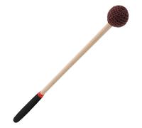 CONGARTENO Drum Hammer Singing Bowl Mallet with Wooden Handle and Rubber Tips, Easy to Control and Minimizes Wear for Steel and Aluminum Instruments, for Teaching and Indoor Concerts