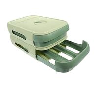 CONGARTENO Egg Carton Drawer Type Box for Refrigerator Freezer Large Capacity Storage Container Kitchen Egg Organizer Case