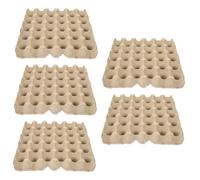 CONGARTENO Egg Carton Paper Pulp Egg Storage Tray 5pcs Cardboard Not Easy to Break for Kitchen Storage