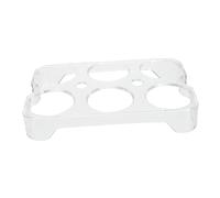 CONGARTENO Egg Storage Container 6 Slots for Refrigerator Door, Pp Material Egg Case for Kitchen Cabinets and Camping, 5.83 x 3.82 x 0.79, Assorted Colour