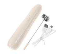 CONGARTENO Electric Handheld Milk Frother USB Rechargeable Mixer Small Lightweight Egg Mixing Tool for Coffee Latte and Batter Mixing