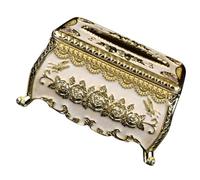 CONGARTENO European Court Style Acrylic Tissue Box Smooth Polished Napkin Paper Holder Stylish Household and Car Paper Towel Box for Bathroom Living Office Decor