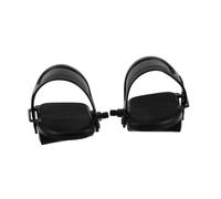 CONGARTENO Exercise Bike Pedals with Adjustable Straps Anti-slip Grip Quiet Performance Lightweight Replacement for Home Gym and Stationary Cycling Workouts