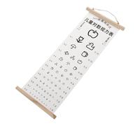 CONGARTENO Eye Chart Visual Testing Wall Hanging for Home and Classroom Canvas Eye Exam Chart for Accurate Vision Test for Kindergarten and School Use