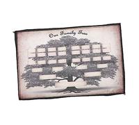CONGARTENO Family Generation Genealogy Poster Fillable Blank Ancestry Chart Family Tree Chart for History Display and Gift Home Wall Decor