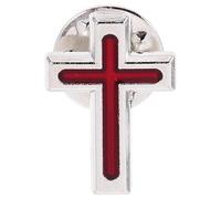 CONGARTENO First Communion Cross Brooch Pin Lightweight Catholic Lapel Pin for Men Women, Elegant Christian Baptism Favor for Guests, Timeless Faith Symbol for Church and Party Accessories