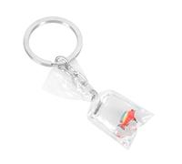CONGARTENO Fish Water Bag Charm Resin Key Ring Decorative Pendant Tropical Fish Keychain for Backpack Accessories