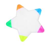 CONGARTENO Five-pointed Star Highlighter Marker Reading Highlighter Highlight Pen for School Pattern Highlighting Pen Plastic