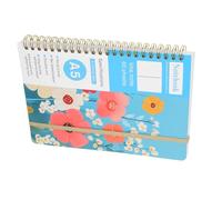 CONGARTENO Floral Spiral Notebook with Lined Pages Portable Journal for Office and School Coil Binding Lightweight Planner Notepad for Daily Writing and Note Taking