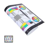 CONGARTENO Focus Calibration Lens Test Chart for Cctv Cameras Visual Acuity Card for Accurate Lens Alignment and Monitoring System Setup for Indoor and Outdoor Use