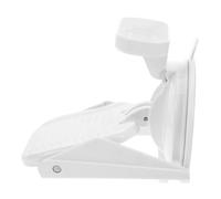 CONGARTENO Foldable Shower Foot Rest with High Strength Suction Cup for Stable Support Water Flow Control Pedal Plastic Bathroom Foot Pedal with Soap Holder Designed for Elderly and Pregnant
