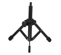 CONGARTENO Folding Metal Microphone Tripod Stand for Desktop Use Lightweight Desk Mic Holder with Rotatable Arm Practical Compact Design for Streaming Podcasting and Recording