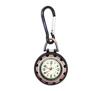 CONGARTENO Glow-in-The-Dark Multi-Function Climbing Carabiner Watch Outdoor Pocket Watch for Hiking Camping and Travel Clip Functionality Unisex Design Random Color