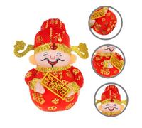 CONGARTENO God of Wealth Feng Shui Figurine Chinese Prosperity Ornament for Car Dashboard and Home Decor Traditional Cultural Symbol for Year Festival and Business Ambiance Enhancement