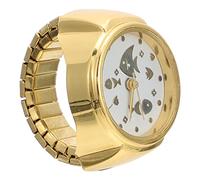 CONGARTENO Golden Ring Watch for Women, Zinc Alloy Material, Easy to Wear with Good Decorative Effect, Fashionable and Shiny Appearance, Accessory for Everyday Wear
