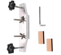 CONGARTENO Guitar Bridge Clamp Repair Tool Acoustic and Electric Guitar Bridge Saddles Bonding Fixture with Soft Cork Pads and Wrench for Fast Instrument Maintenance
