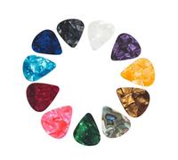 CONGARTENO Guitar Picks Set Made of Lightweight Celluloid 60pcs Heart Shape with 0.46, 0.71, and 0.96mm Thickness Pleasing to Your Fingers Random Color for Mandolin and Banjo Playing
