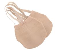 CONGARTENO Half Sole Dance Shoes for Women Comfortable Breathable Foot Sole Cushion Covers Soft Supple Ballet and Gymnastics Forefoot Protectors Wrap Around Design Suitable for Belly Dance Beige