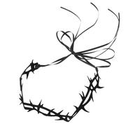 CONGARTENO Halloween Gothic Felt Thorn Choker Necklace for Women Comfortable Role Play Accessory for Witch Cosplay Halloween Costume