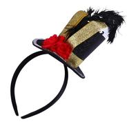 CONGARTENO Halloween Soldier Headband Plume And Top Hat For Boys and Girls Birthday Party Photo Prop
