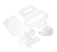 CONGARTENO Hamster and Gerbil Acrylic Cage Accessories Kit Including Screws, Nuts, Fixing Sheets, and Gaskets with Dual Fixation for Small Pets